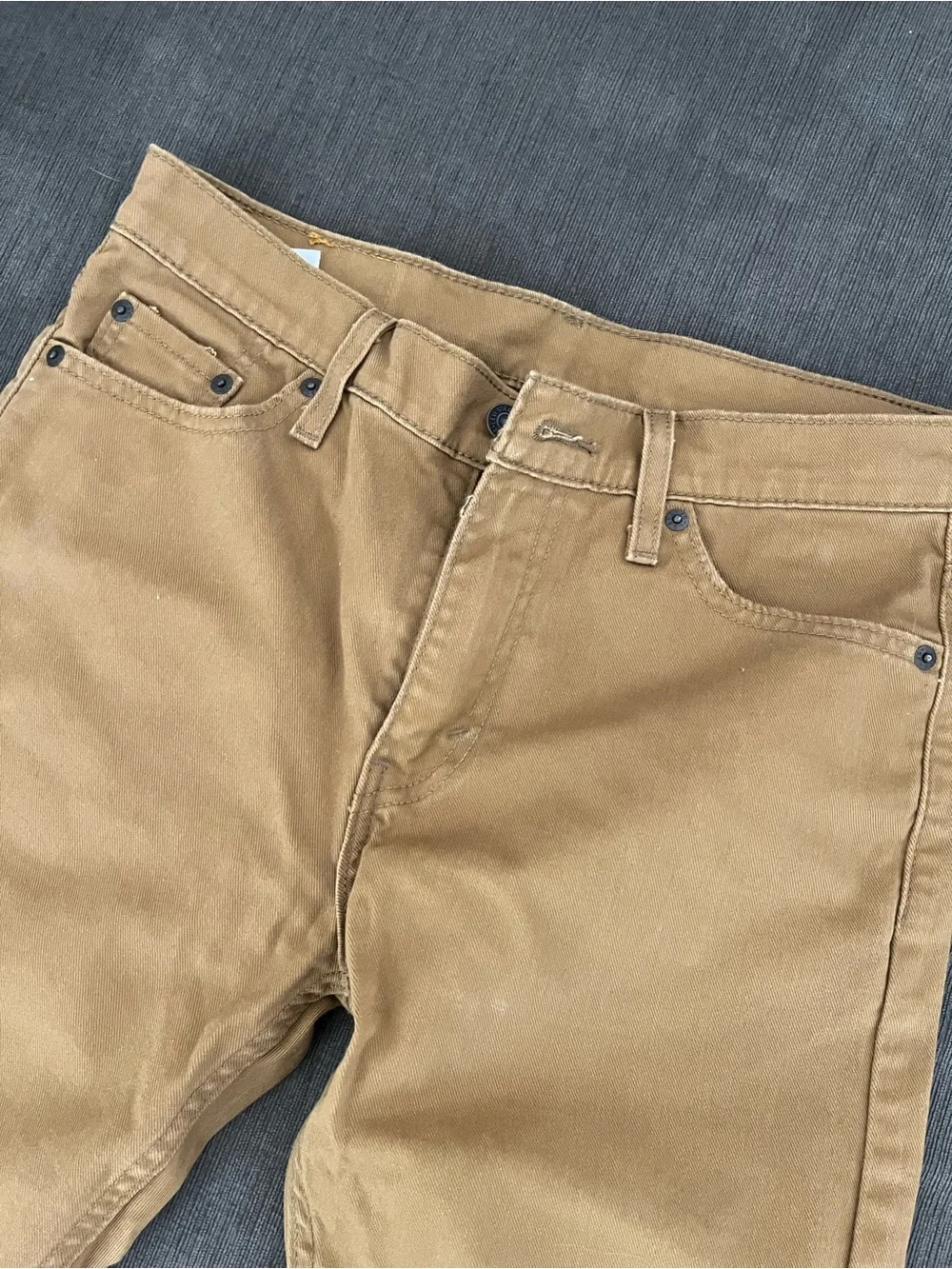 Levi's 513 Slim Straight Men's Jeans in Khaki Brown 30W 32L
